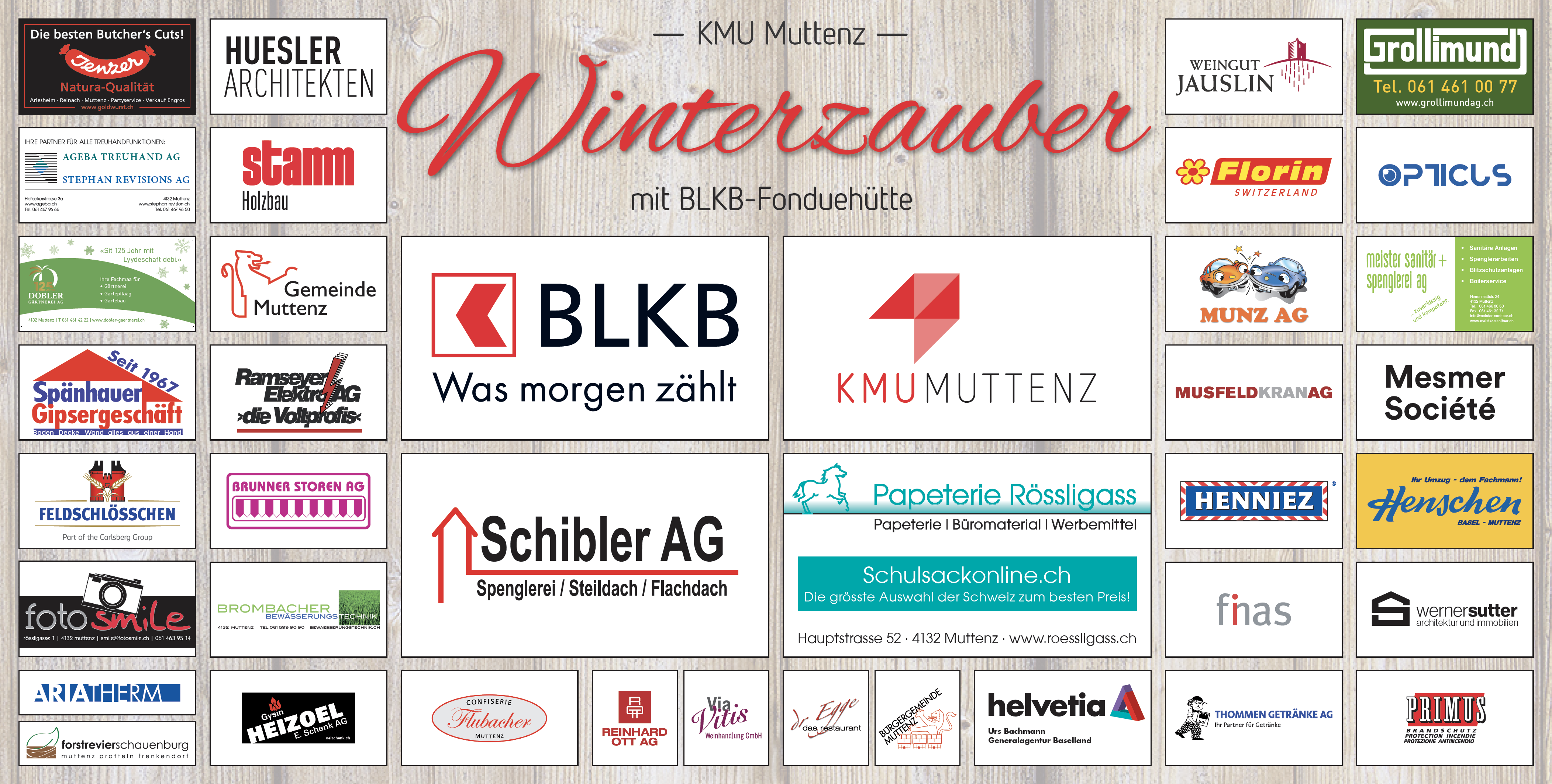 Sponsoren Winterzauber Muttenz 2022 2023